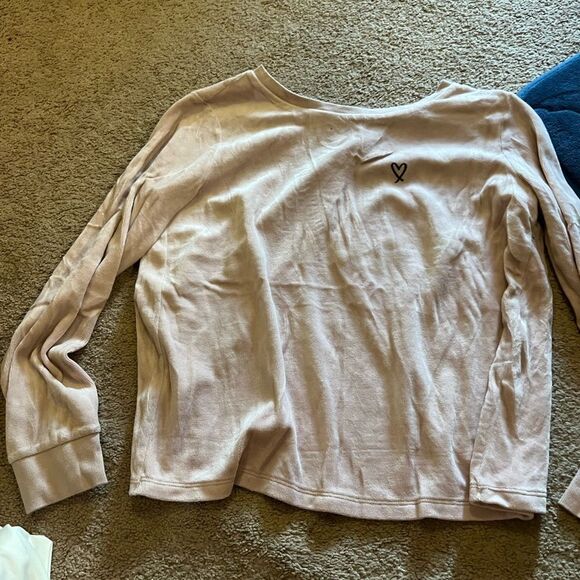 Victoria secret open back pink blouse M - Picture 2 of 10